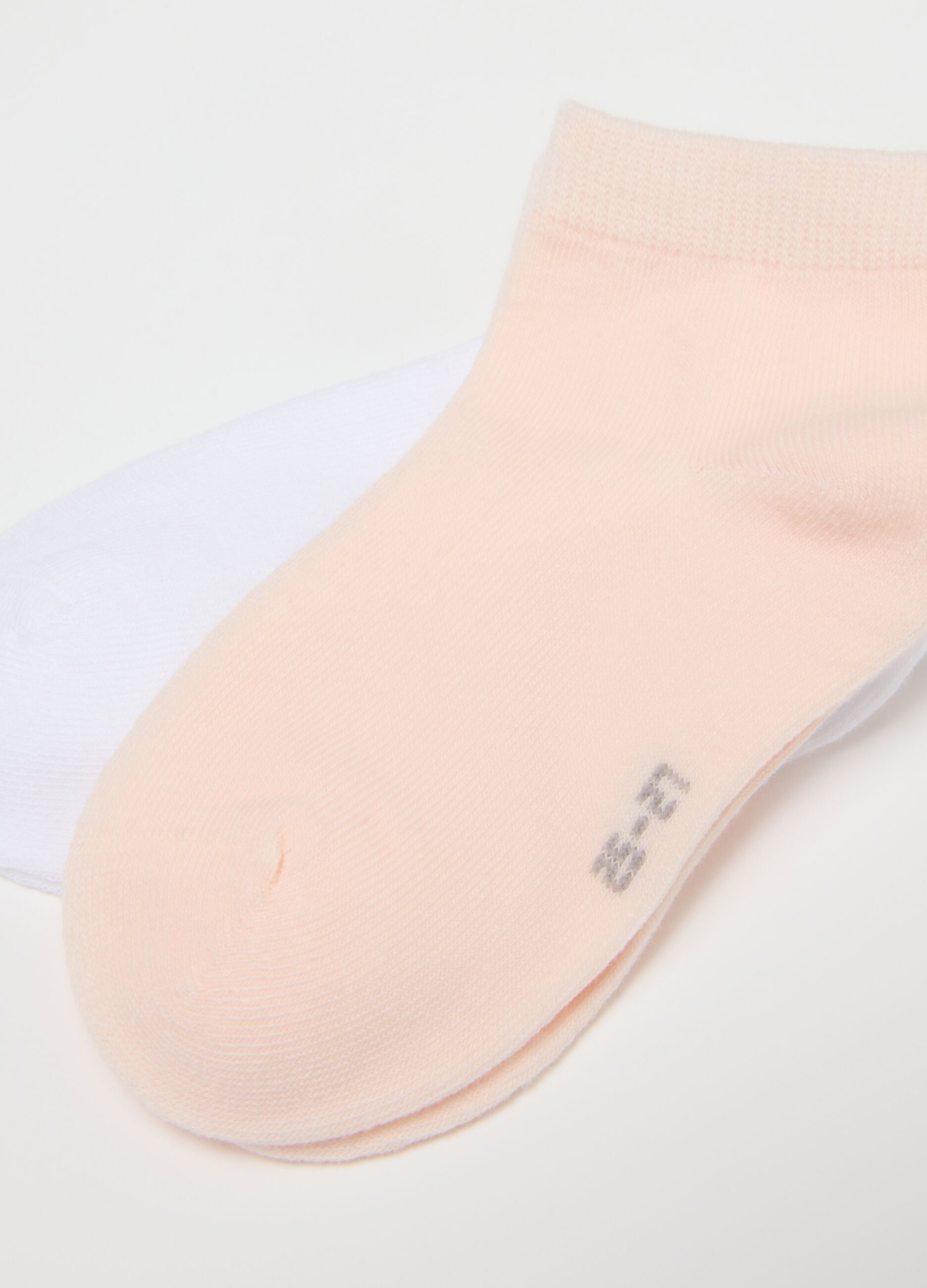 Multicolour Short Sock Multipack for Girls in Elasticated Cotton
