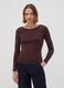 Brown pure cotton regular-fit crew-neck T-shirt_2