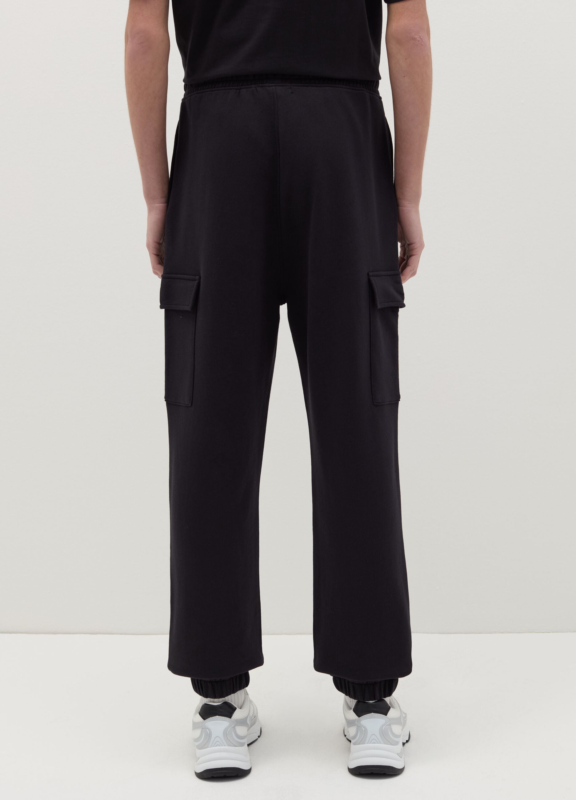 Cargo joggers with elasticated trims