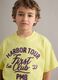 Boys&rsquo; pure cotton yellow oversized T-shirt_2