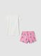 Girls&rsquo; multicolour pure cotton short pyjamas with Stitch_1
