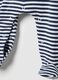 Pure cotton newborn multicolour striped jumpsuit, regular fit_3
