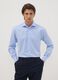 Light blue pure cotton no-iron regular fit shirt_0