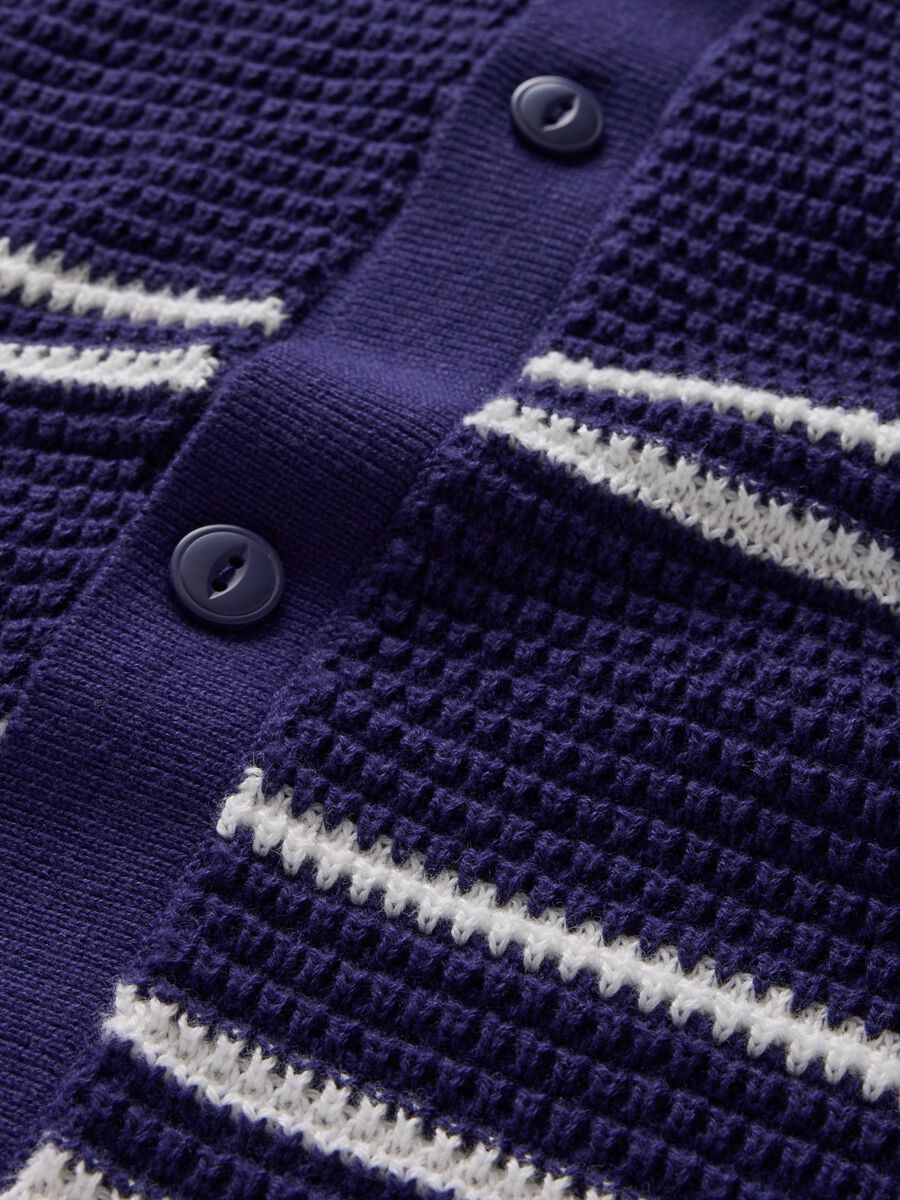 Polo in puro cotone con lavorazione crochet_4