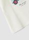 White pure organic cotton T-shirt with print, regular fit for baby boy_3