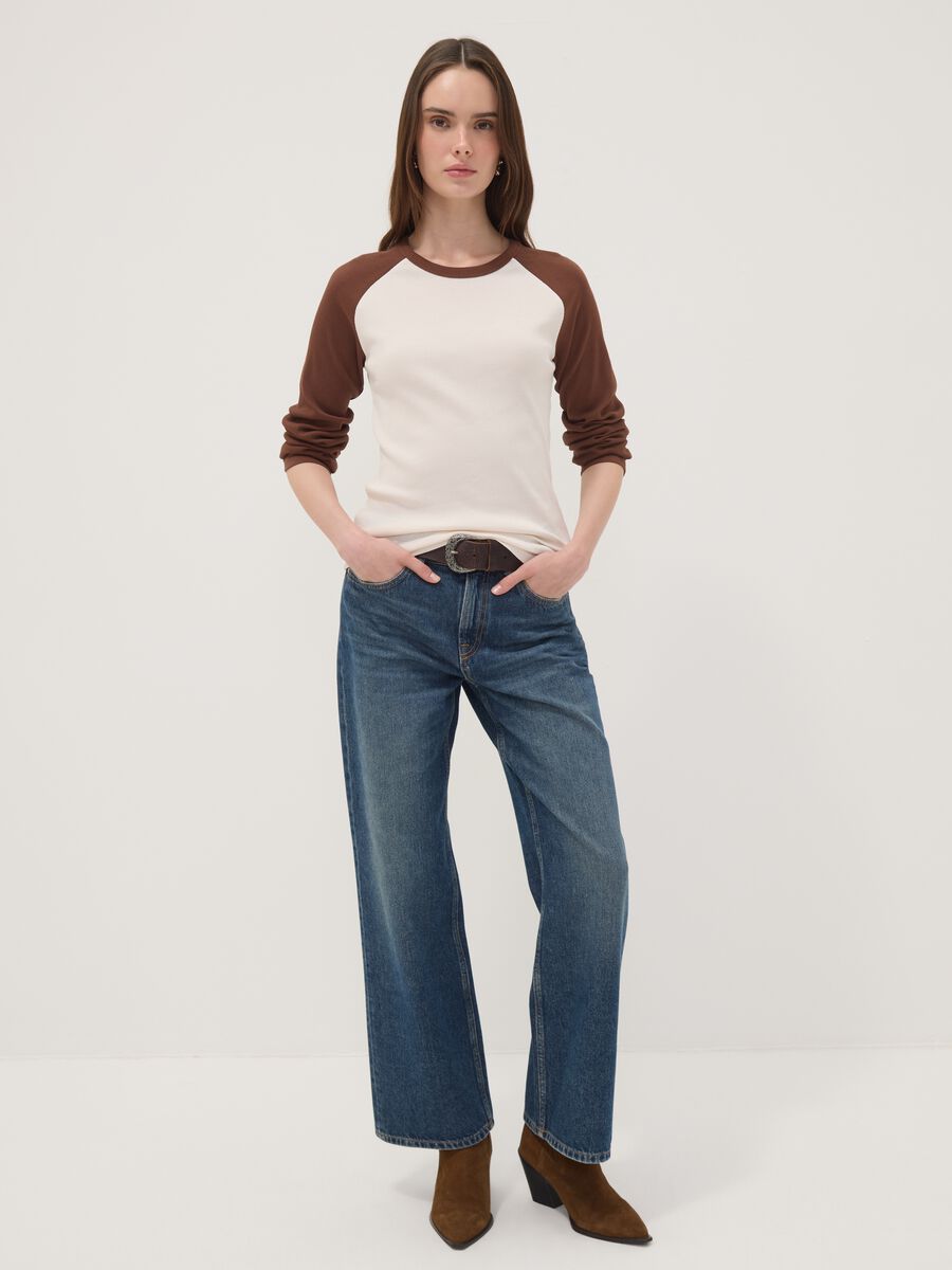 White pure cotton long-sleeved T-shirt_2