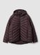Purple Ultralight quilted jacket with hood and zip, regular fit_0
