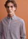 White pure cotton poplin striped shirt, regular fit_4