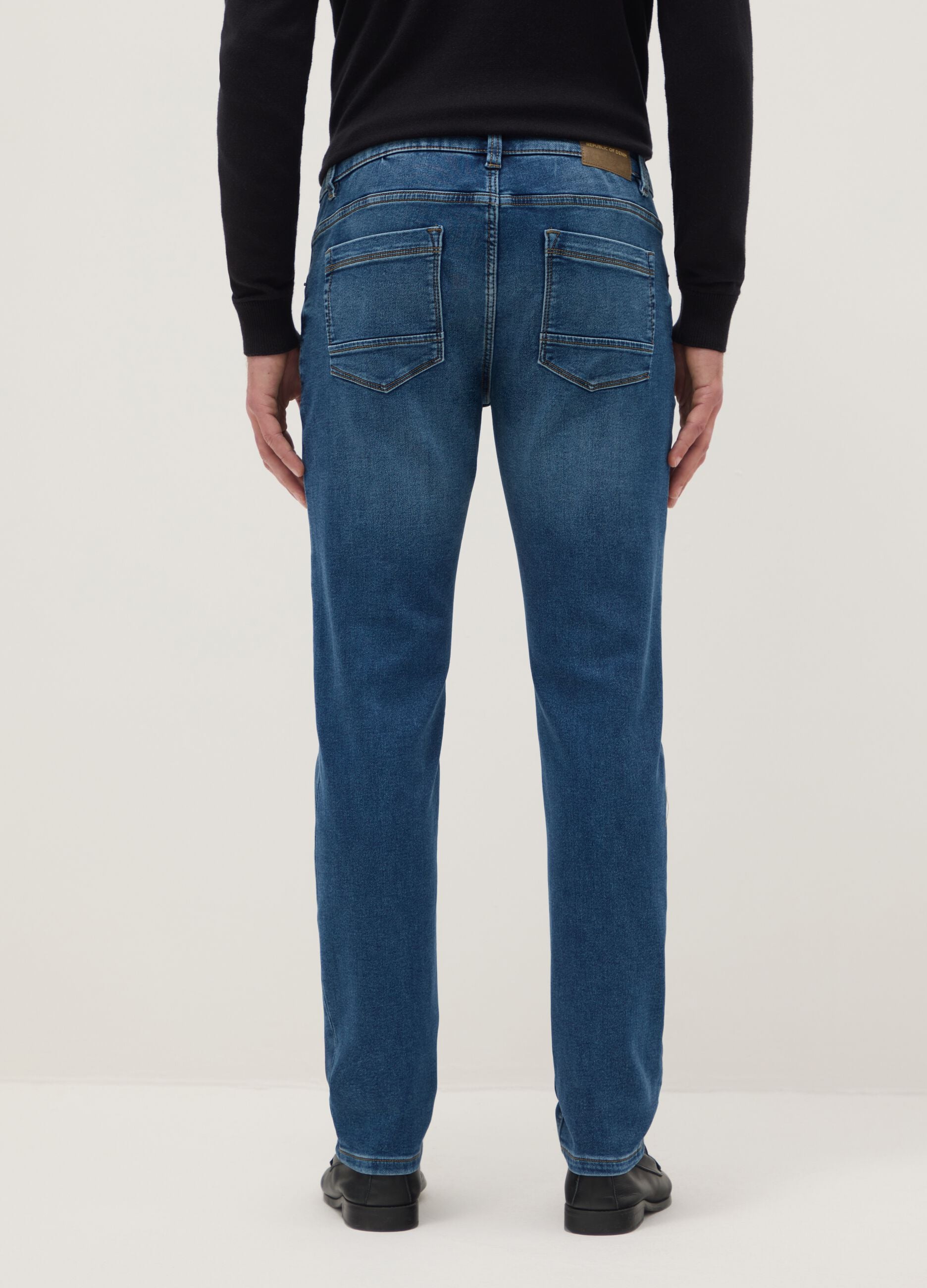 Slim fit blue denim jeans