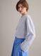 Multicolour striped pure cotton shirt regular fit with pocket_0