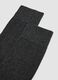 Pack of five long grey socks in stretch organic cotton_1