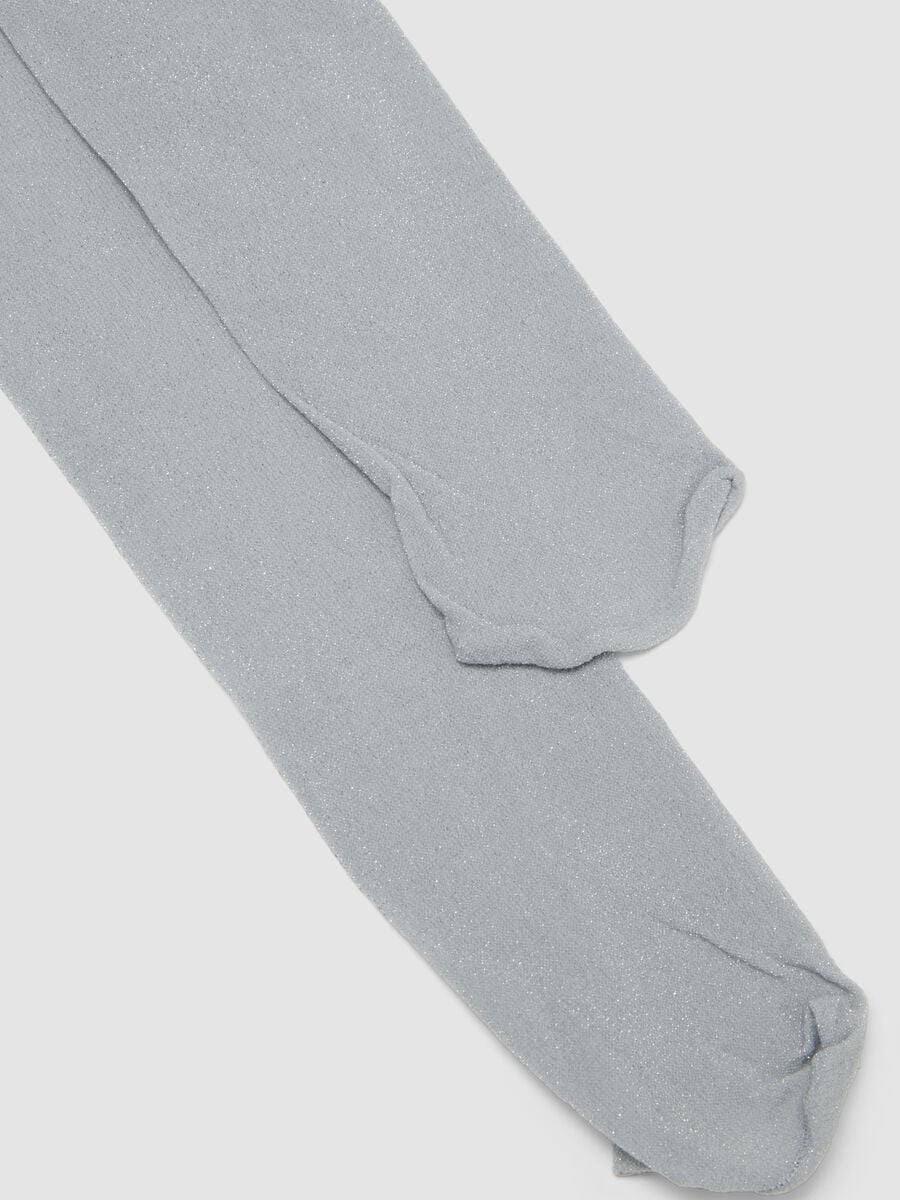 Collant grigi in tessuto elasticizzato_2