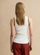 White Stretch Cotton Vest Regular Fit with Embroidered Edges_3