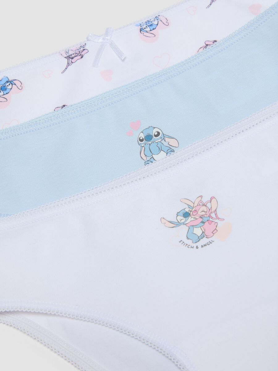 5-pack of multicolour organic stretch cotton briefs with Stitch print_2