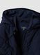 Girls&rsquo; blue quilted hooded jacket with ribbed trims_3