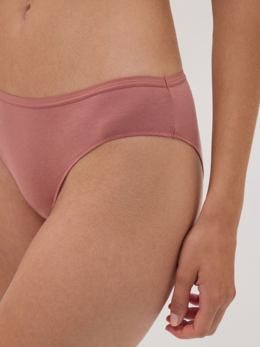 5-pack of multicolour briefs in organic cotton and stretch viscose_3