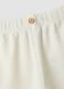White organic cotton set with wrap-over bodysuit for baby girl_2