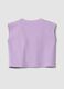 Purple cotton tank top with rainbow print_1