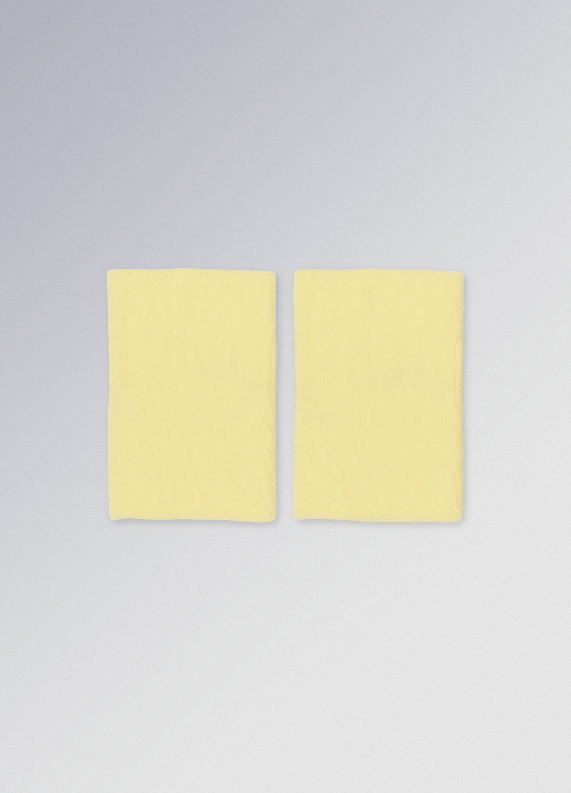 ALTAVIA COURT yellow stretch-cotton wristbands