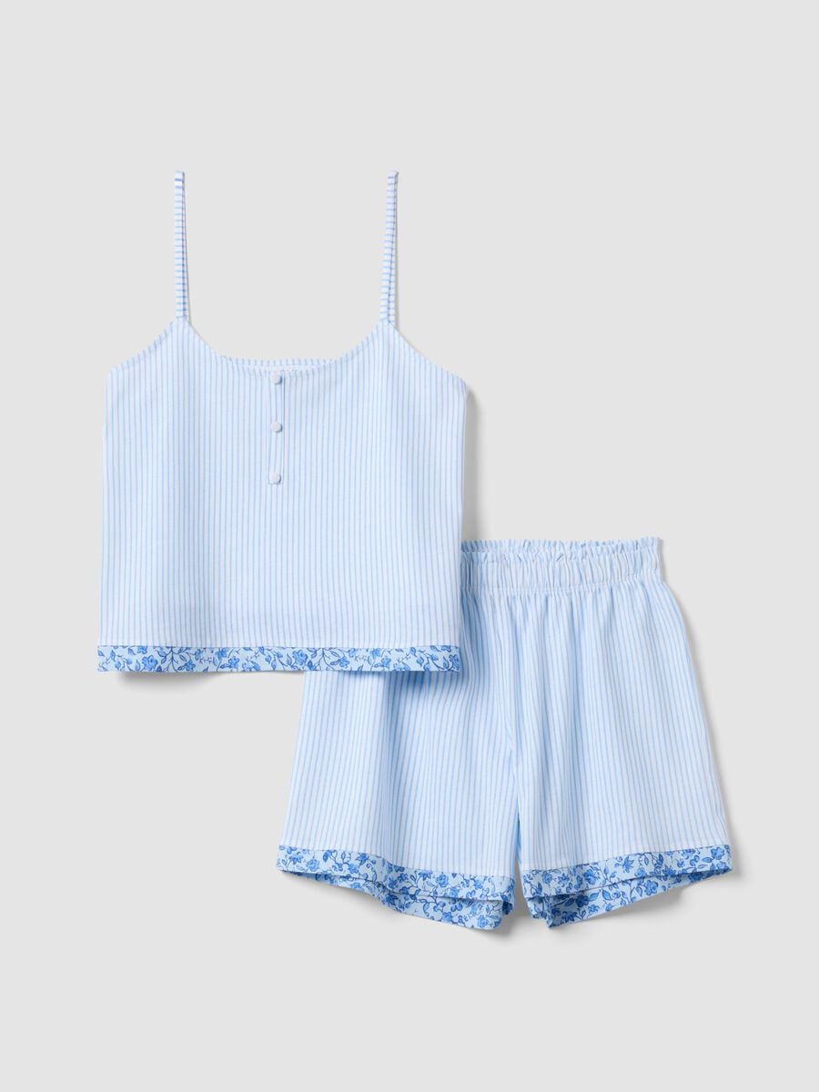Light blue striped organic cotton pyjamas_4