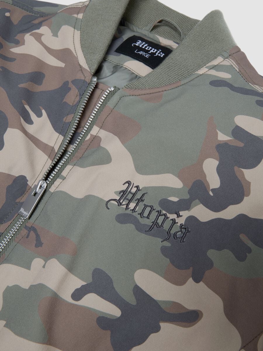 Nylon Camo Bomber Jacket_6