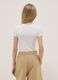 Girl's fitted white stretch cotton bodysuit_1