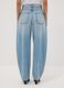 Light-wash pure cotton denim barrel-fit jeans_2