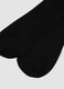 Black long socks in pure cotton_1
