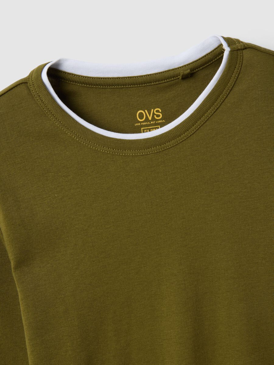 Pure Cotton Green Long Sleeve Regular Fit Shirt_5