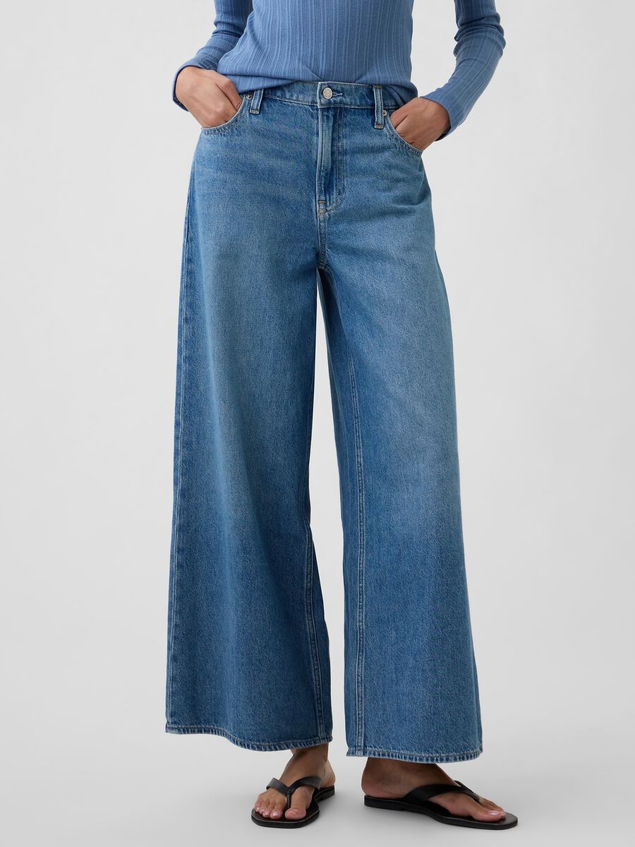 Pure cotton wide-leg jeans_3