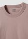 Pink pure cotton crew-neck T-shirt, relaxed fit_1