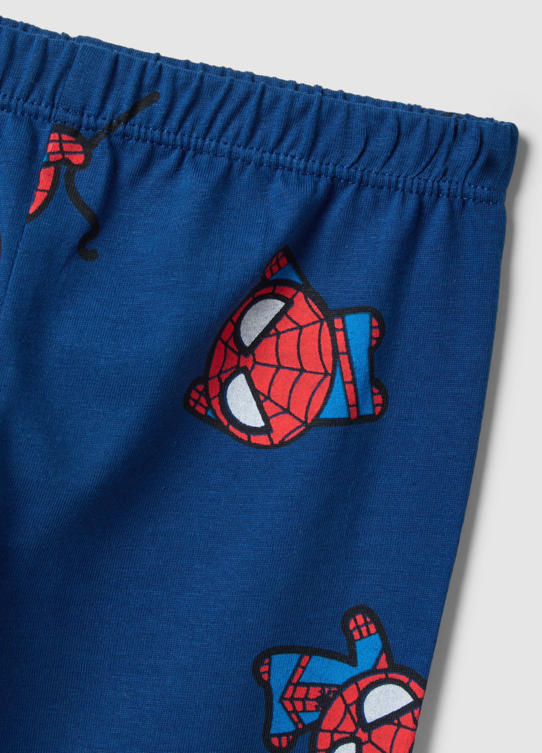 Newborn blue pure cotton pyjamas regular fit with Spider-Man prints