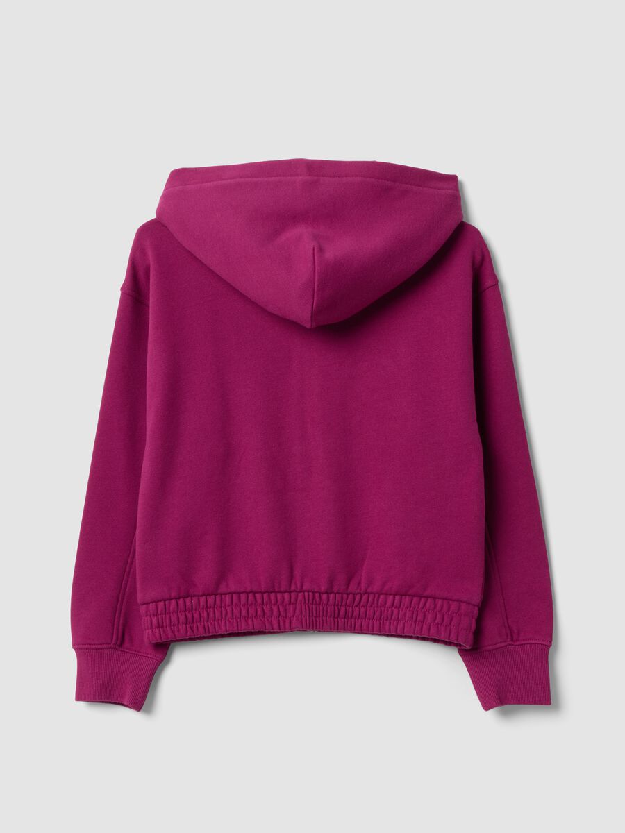 Purple pure cotton hooded sweatshirt_1