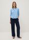 Pure viscose light blue striped regular fit shirt_1