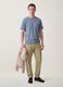 The Iconic Tee blue pure cotton short-sleeve T-shirt, relaxed fit_1