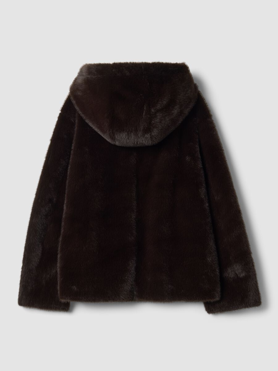Brown regular-fit hooded jacket_6