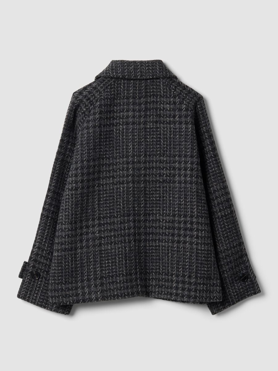 Grey houndstooth wool-blend coat_2