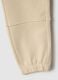 Children's beige jogger trousers in pure cotton regular fit_3