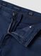 Blue slim-fit stretch cotton trousers_1