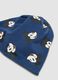 Blue Mickey print organic stretch cotton jersey hat_2