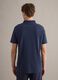Blue short-sleeve pure cotton polo shirt, regular fit_1