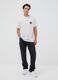 White pure cotton jersey T-shirt with graphic print, regular fit_1