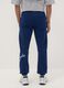 Blue cotton-blend Lakers print jogger trousers_2