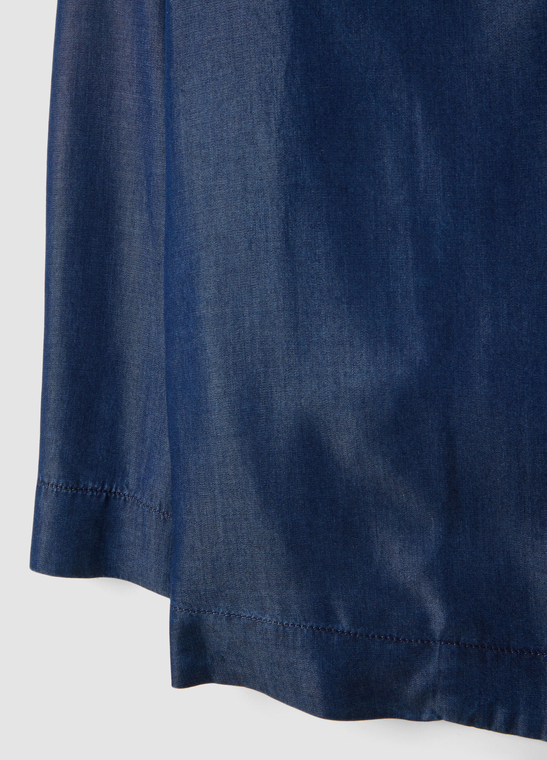 Blue regular fit lyocell blazer