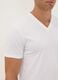 3-pack of white organic cotton V-neck T-shirts_2