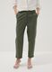 Green regular-fit stretch cotton trousers_1