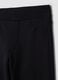 Girls' black slim-fit stretch organic cotton trousers_5
