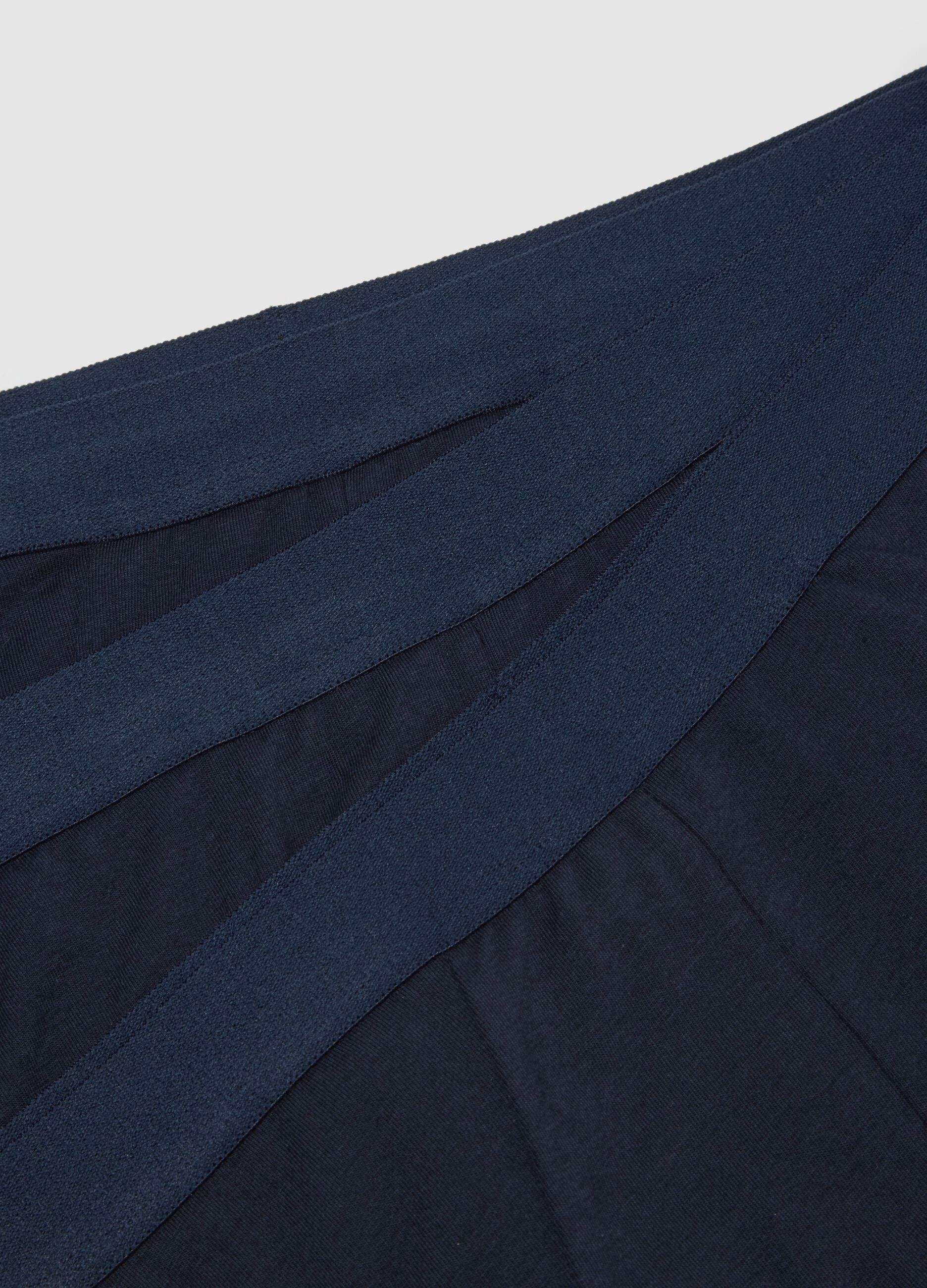 Blue stretch cotton regular fit three-pack briefs