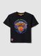 Black short-sleeved pure cotton T-shirt_0