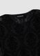 Black regular-fit T-shirt in sheer stretch fabric with pattern_5
